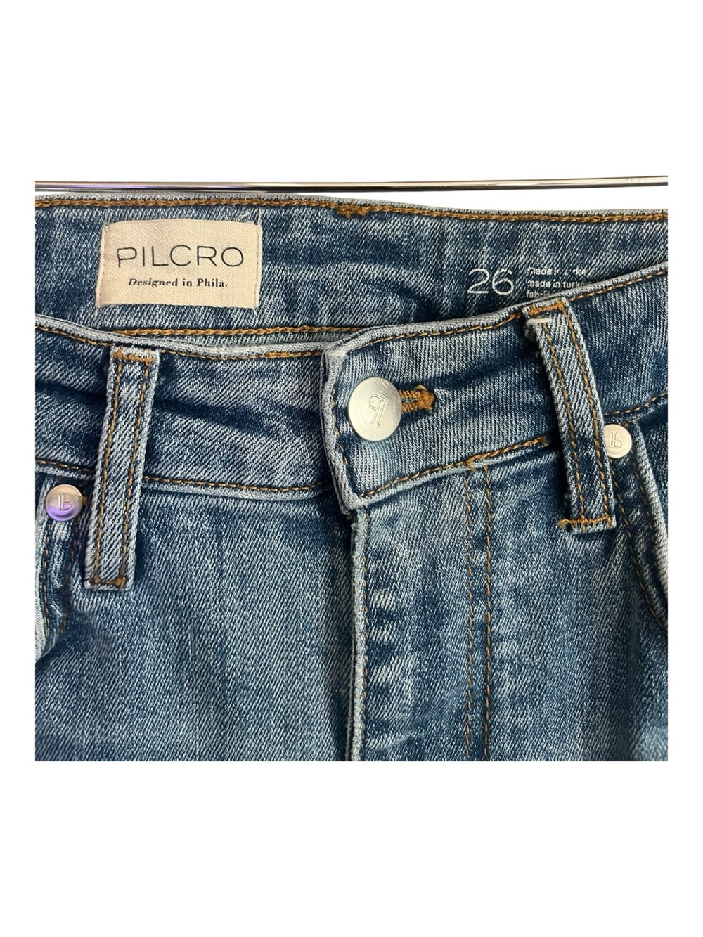 Pilcro Scotty Cuffed High-Rise Straight-Leg Jeans - Picture 8 of 8